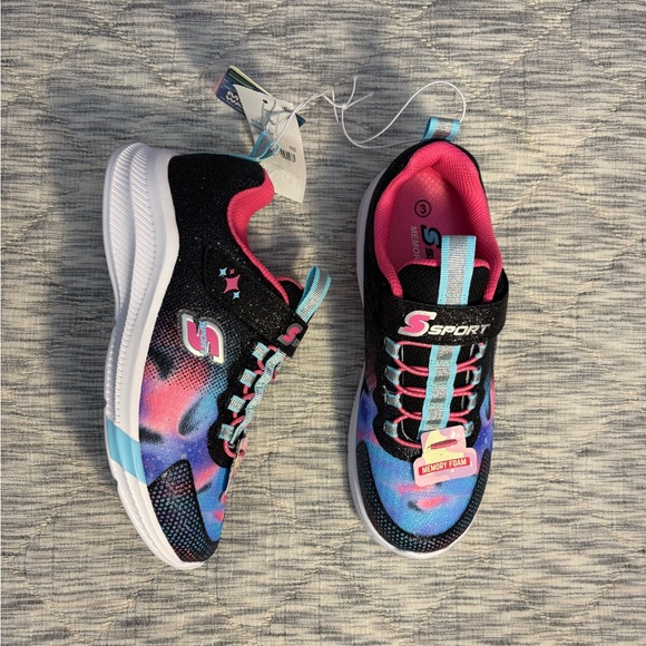 S Sport By Sketchers Memory Foam Girls Shoes Sz 3 NWT | S Sport Girls Sneakers - - Picture 10 of 10